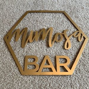 Mimosa Bar Sign